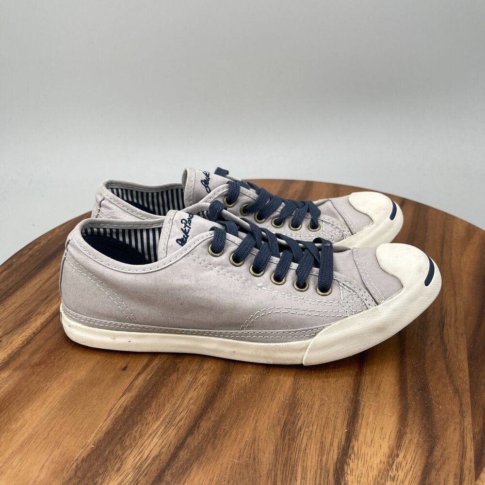 Converse Jack Purcell Shoes Womens Size 7 Gray Denim Low Top Casual Sneakers